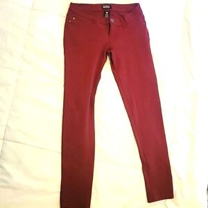 Celebrity Pink Jeans Junior Burgundy Skinny Jeans, Size: 1